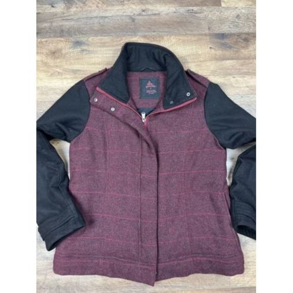 Prana Caprise Redberry Wool Blend Insulated‎ Jacket Coat Medium - Picture 1 of 10